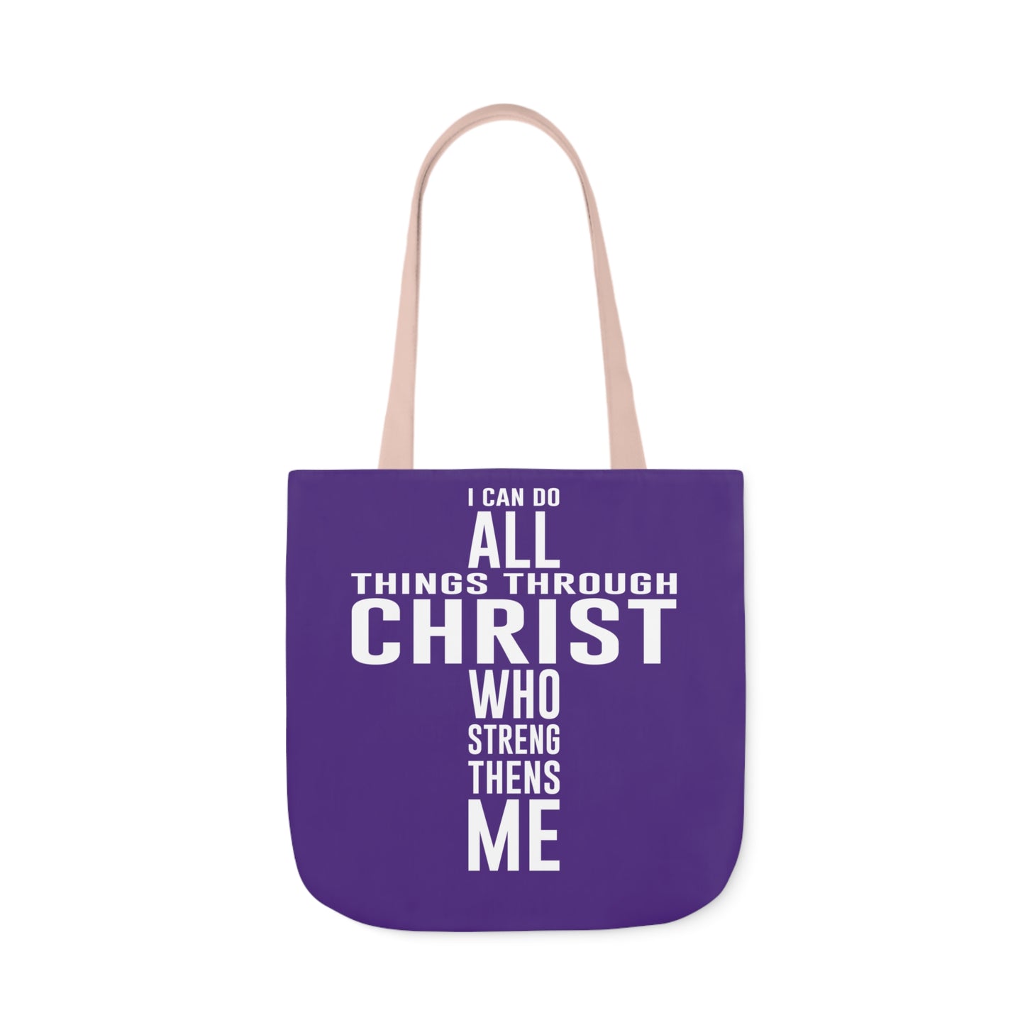 I can do - Canvas Tote Bag, 5-Color Straps - Religious