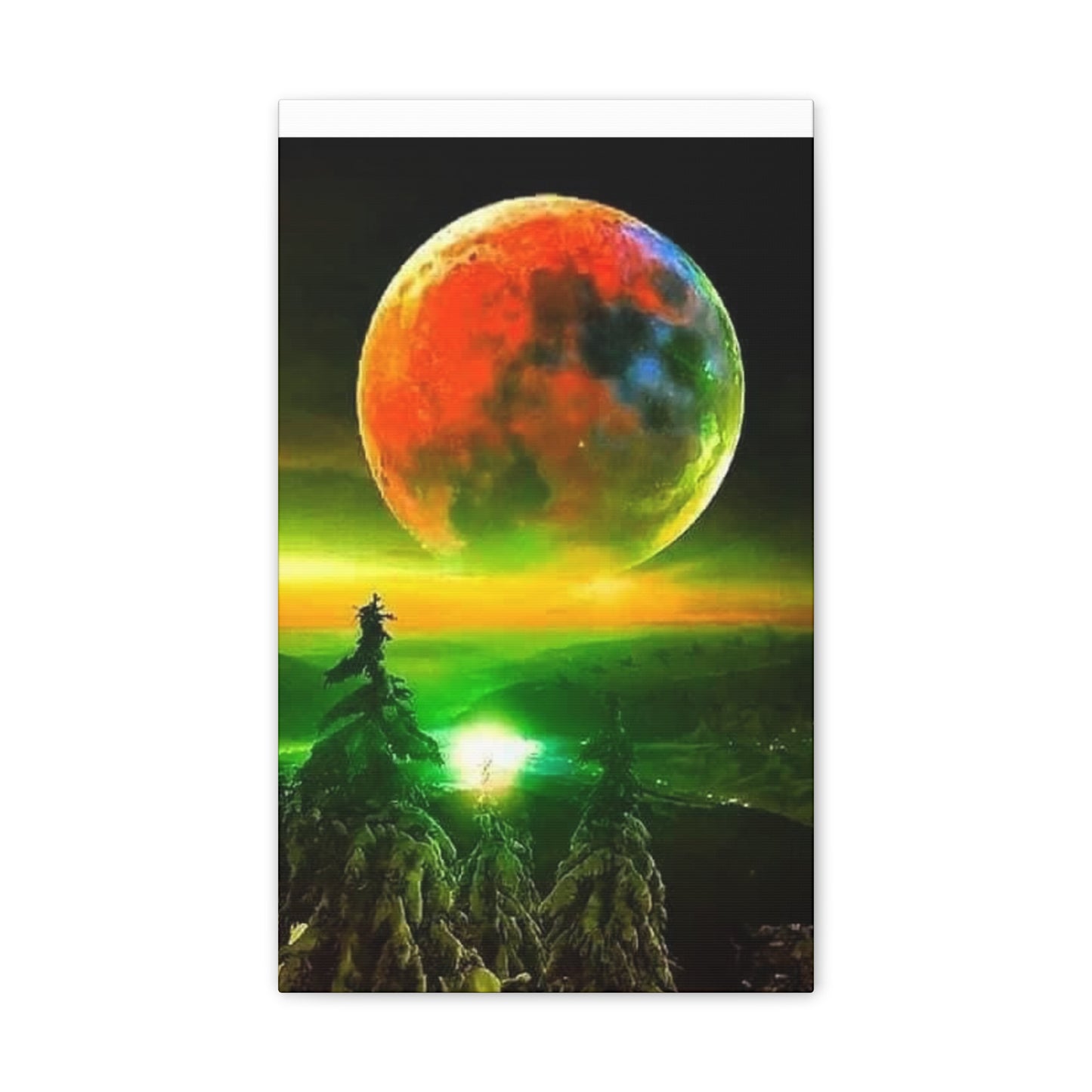 Harvest Moon - Canvas Stretched, 0.75"