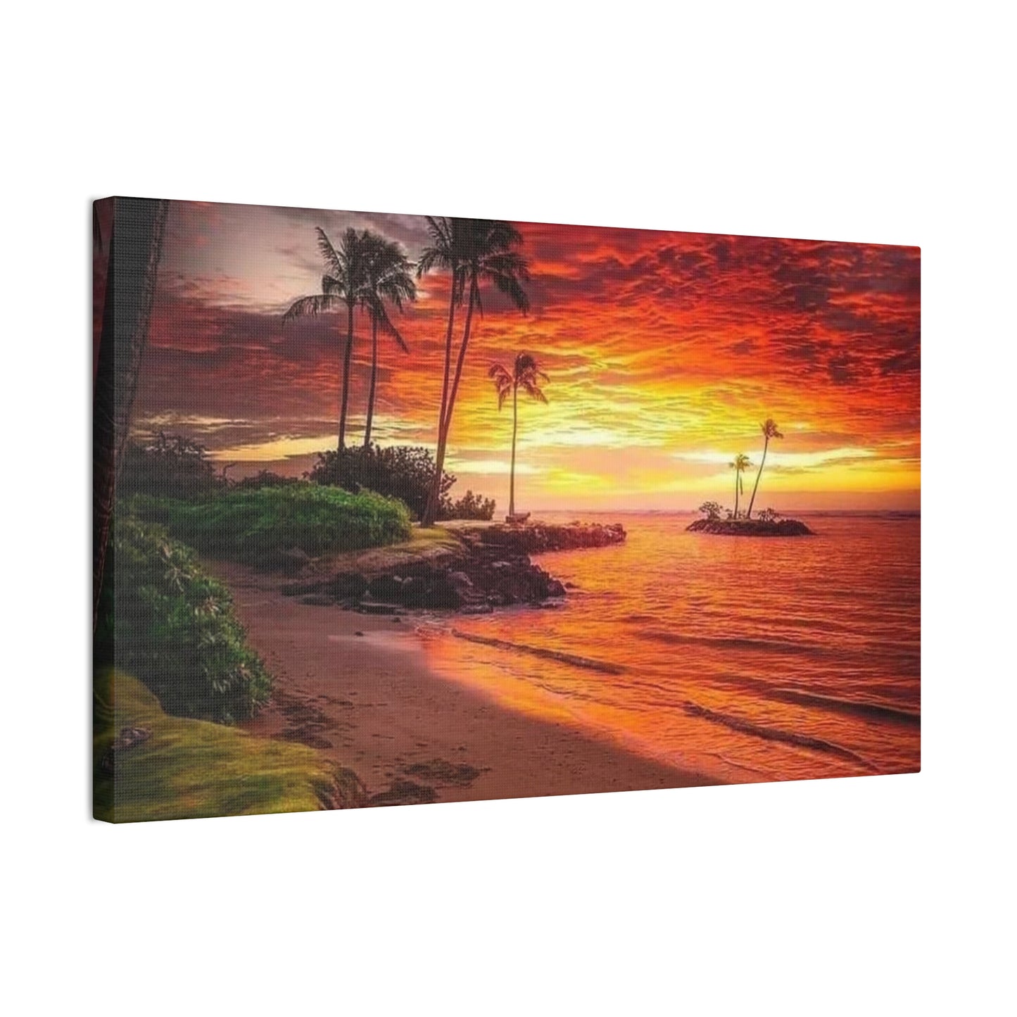 Sunset Island - Canvas Stretched, 0.75"