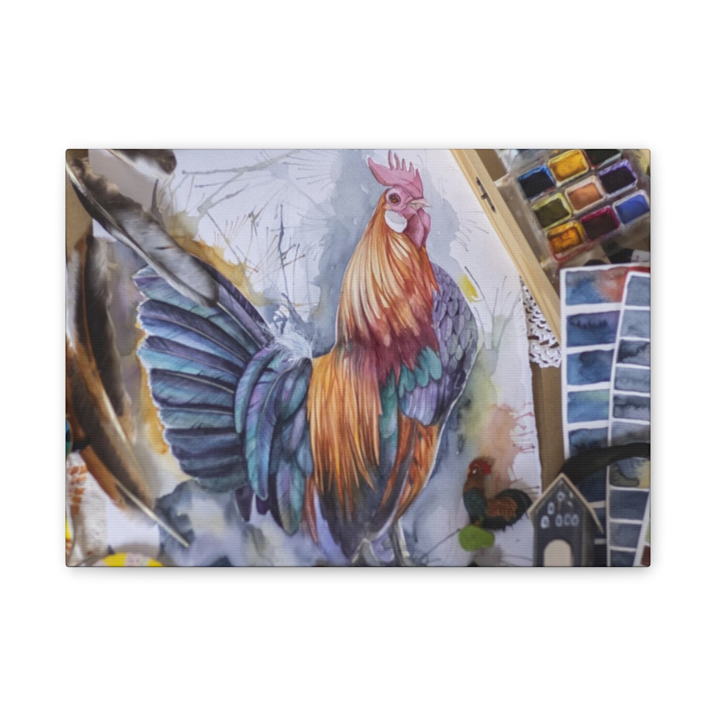 Rooster Art - Canvas Stretched, 0.75"