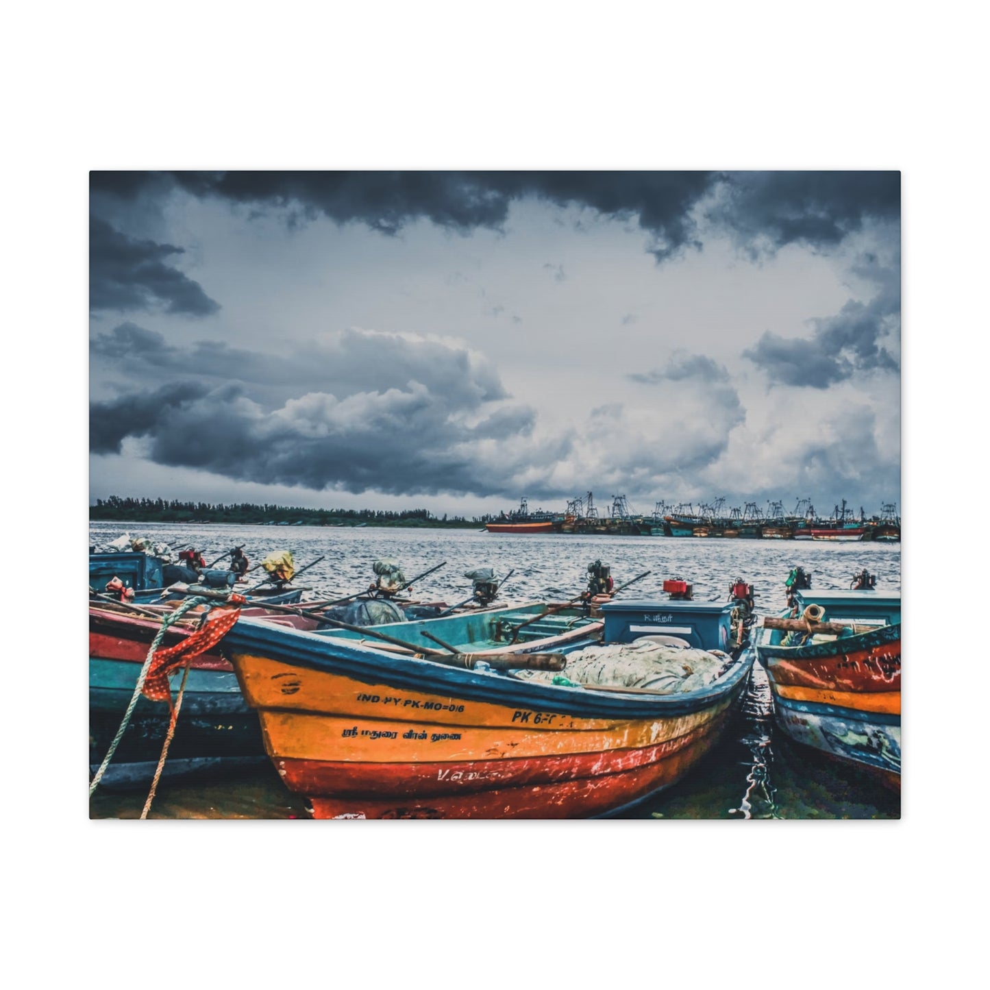 Boats - Canvas Stretched, 0.75"