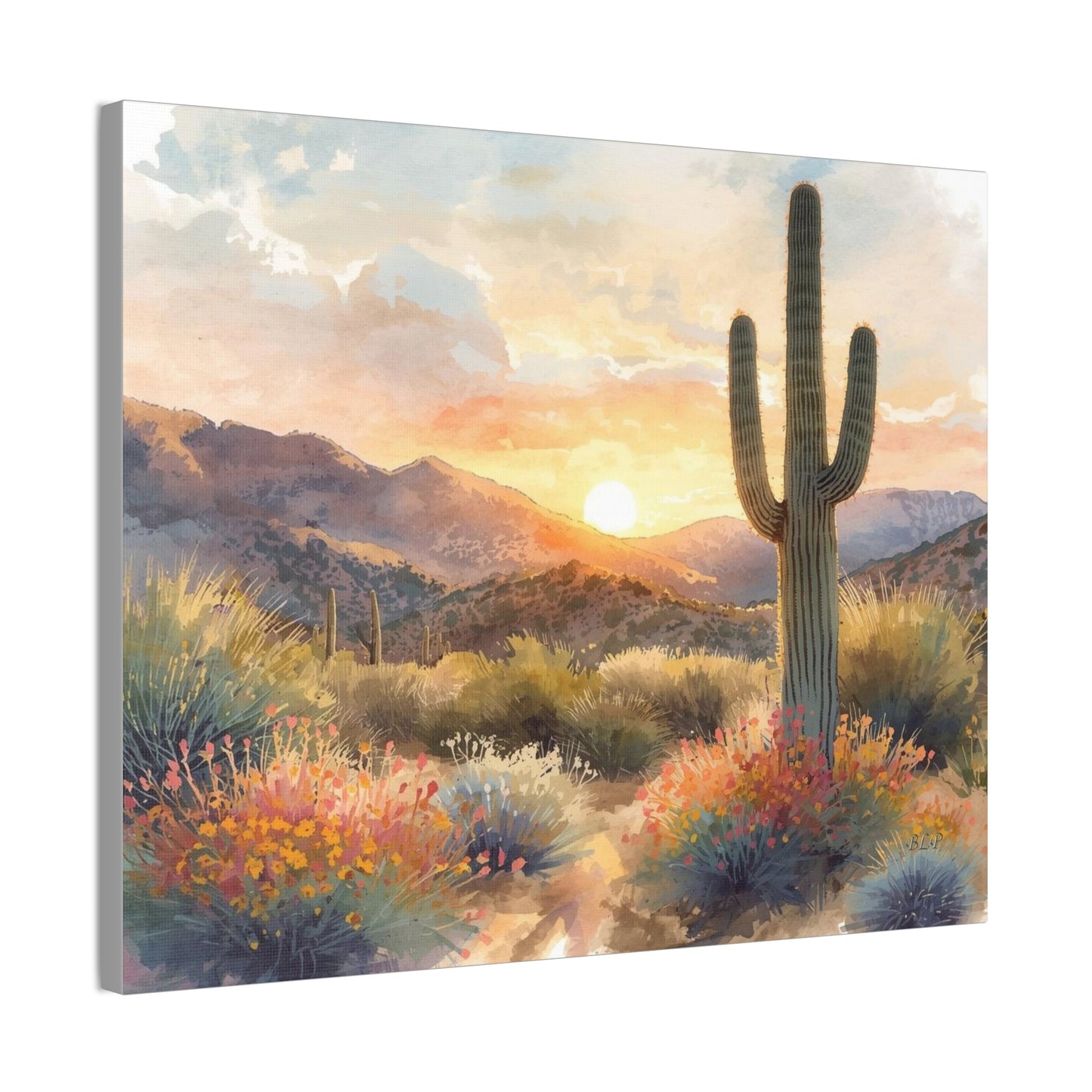 Desert Sunset - Canvas Stretched, 0.75" -  2026 Wall Art - Scenes