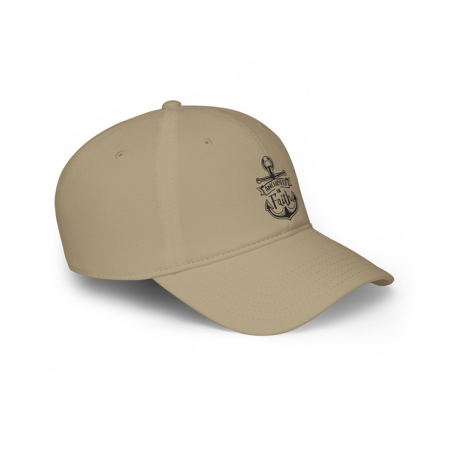 Anchored in Faith - Low Profile Ball Cap - Religion