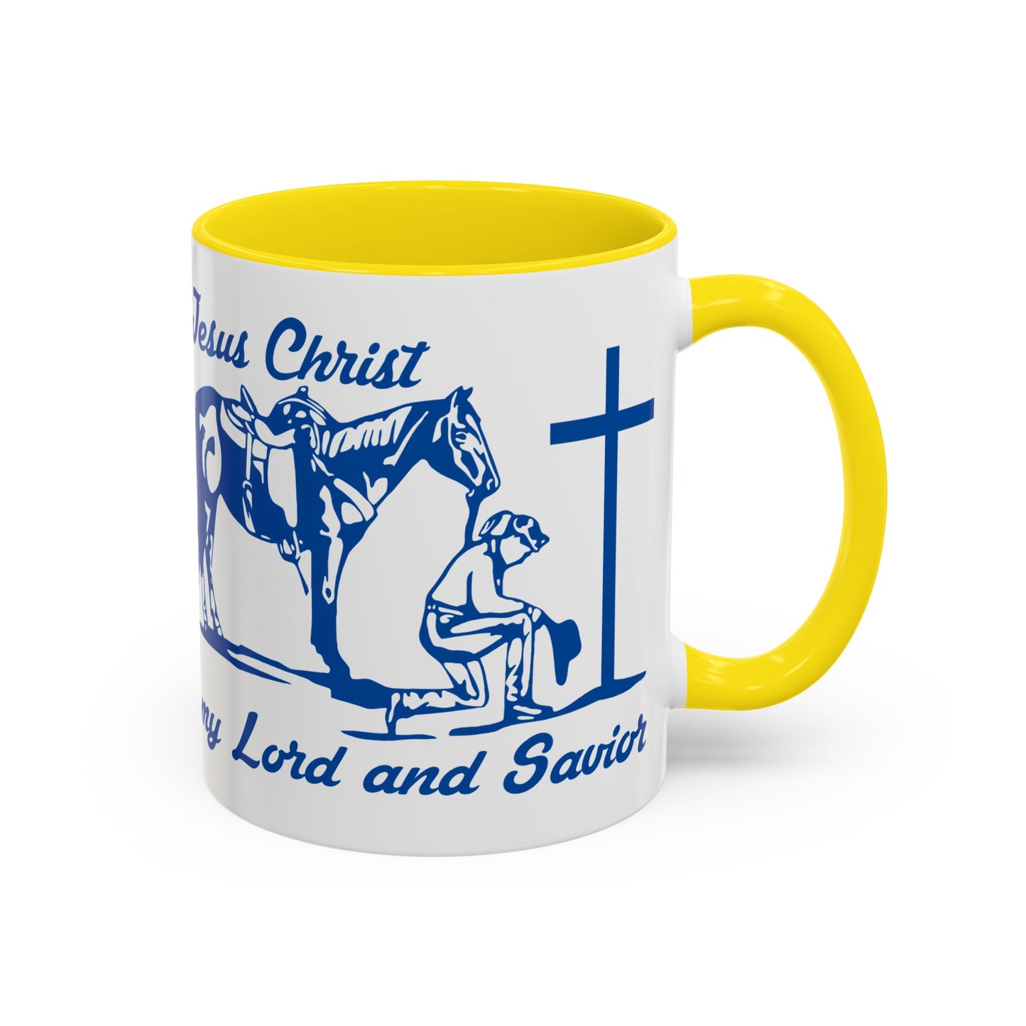 Lord and Savior - Accent Coffee Mug (11, 15oz) - Easter - Mother's Day - Father's Day