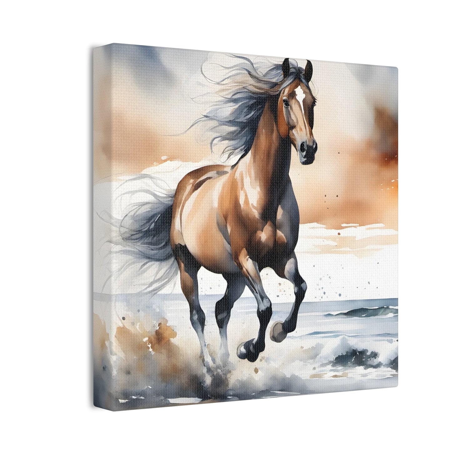 Ab - Beautiful Horse - Canvas Stretched, 0.75"