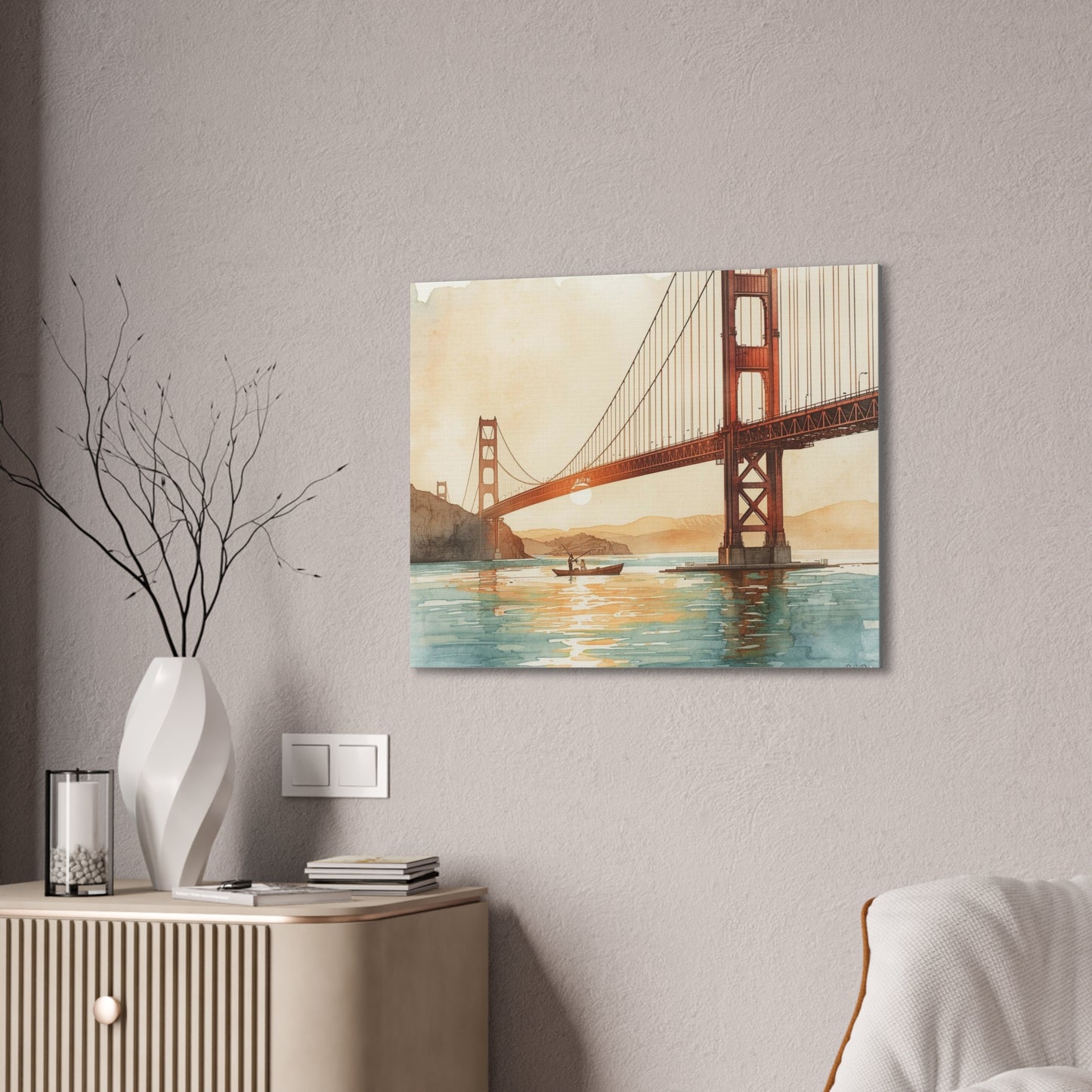 Golden Gate Bridge - Canvas Stretched, 0.75" - Wall Art 2026 - Places