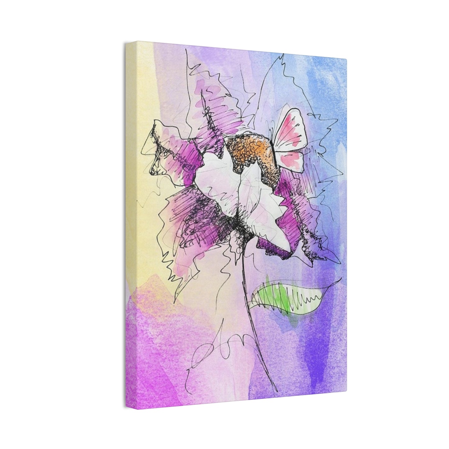 Abstract Flower - Canvas Stretched, 0.75"