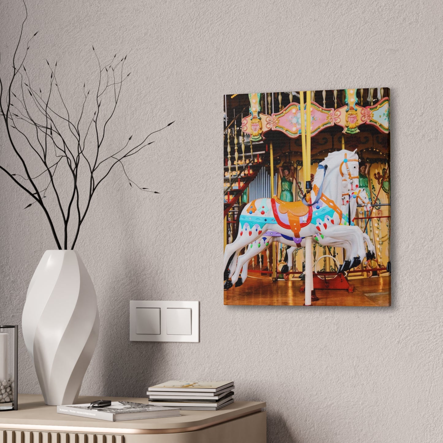 Carousel Horses - Canvas Stretched, 0.75"