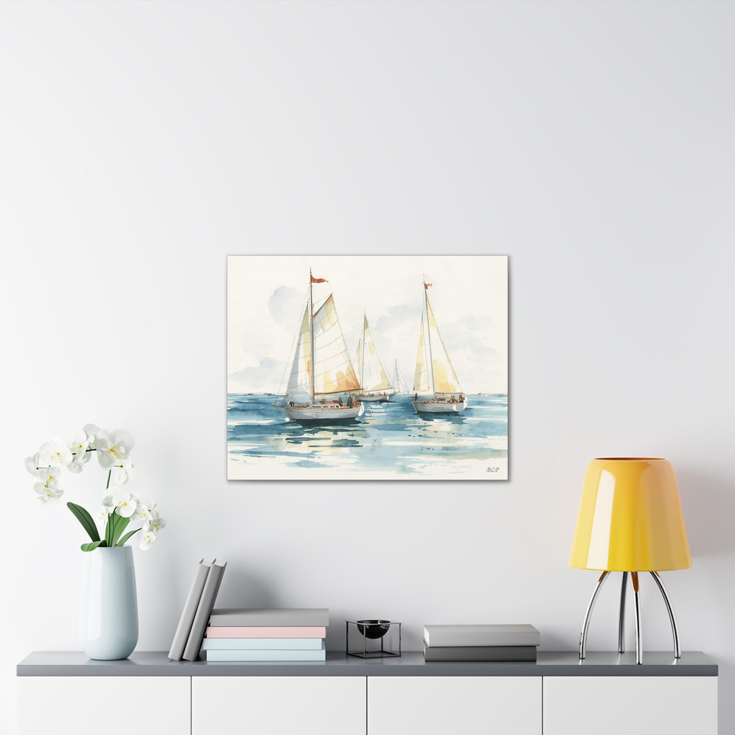 Sailboats - Canvas Stretched, 0.75" - Wall Art 2026 - Scenes