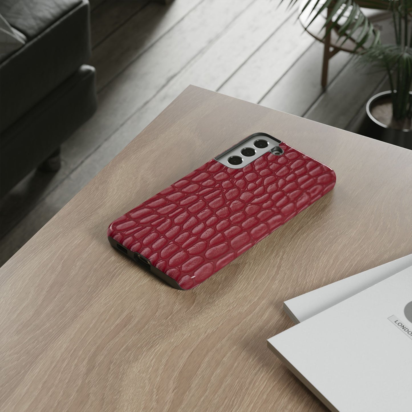 Red Leather - Tough Cases - Whimsical Phone Cases