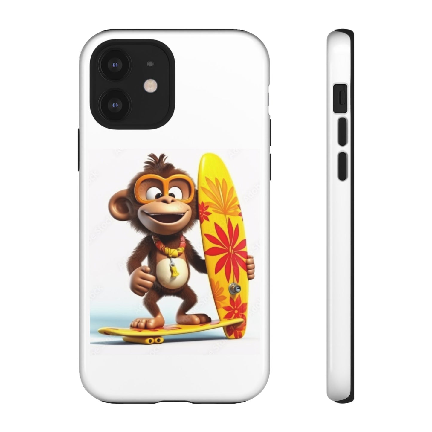 Surfer Monkey -Tough Whimsical Phone Cases