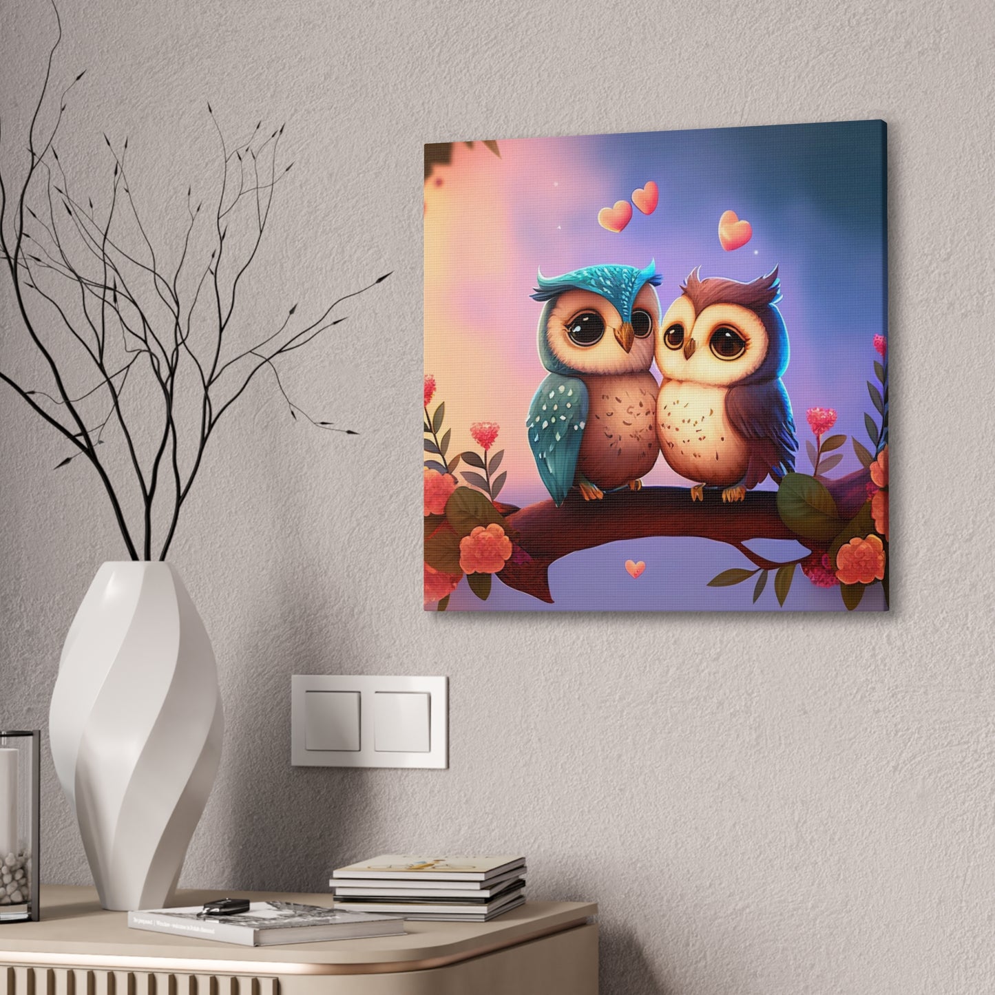 Love Birds - Canvas Stretched, 0.75"