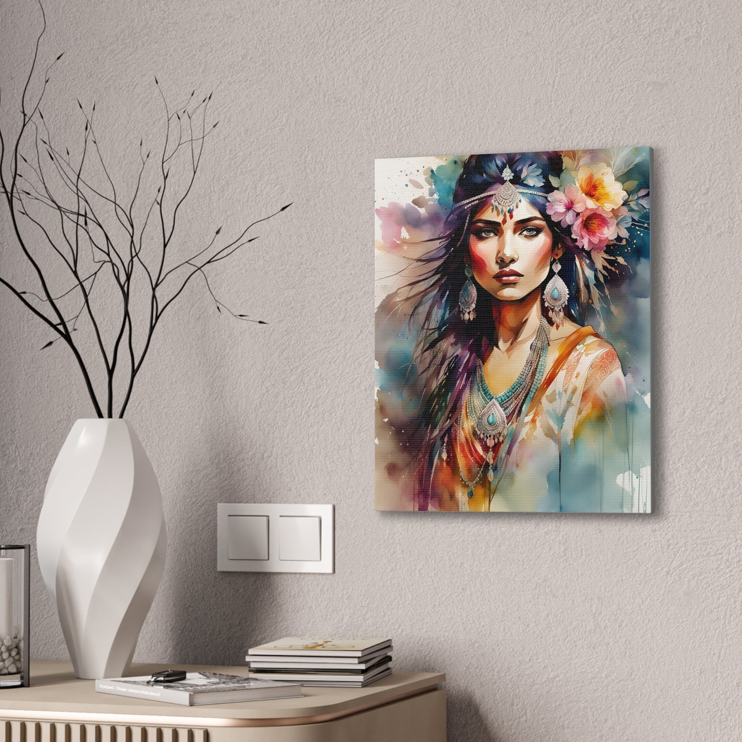 Indian Maiden - Canvas Stretched, 0.75" - 2026 Wall Art - Individuals