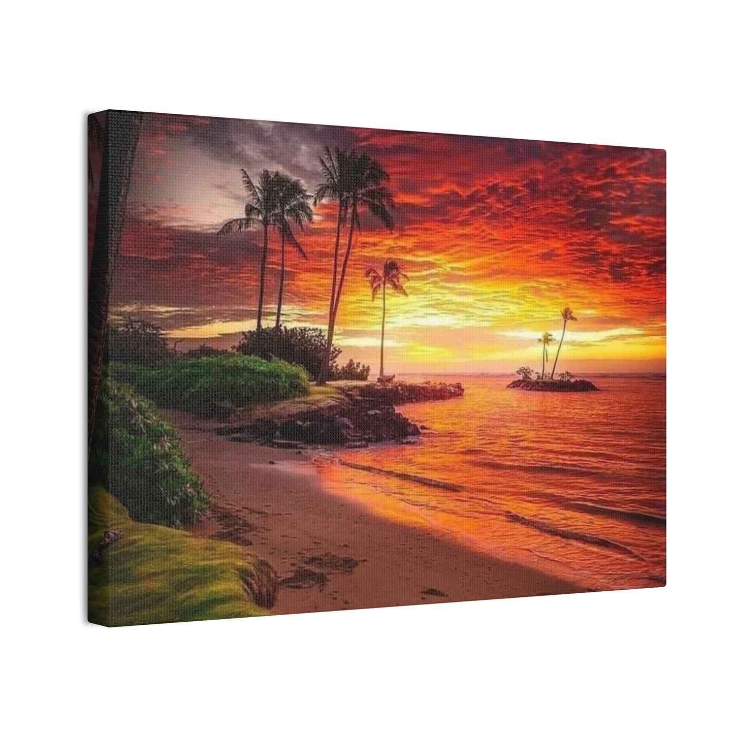 Sunset Island - Canvas Stretched, 0.75"
