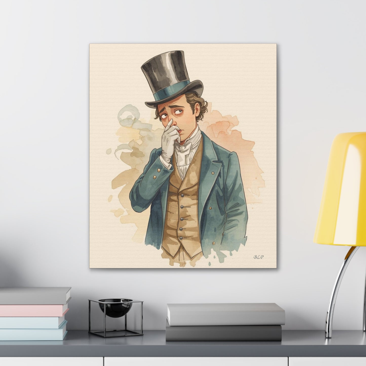 Victorian Man - Canvas Stretched, 0.75" - 2026 Wall Art - Bathroom Humor