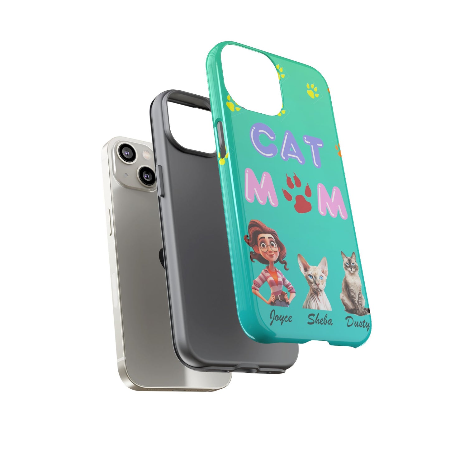 Cat Mom - Tough Cases - Mother's Day - Whimsical