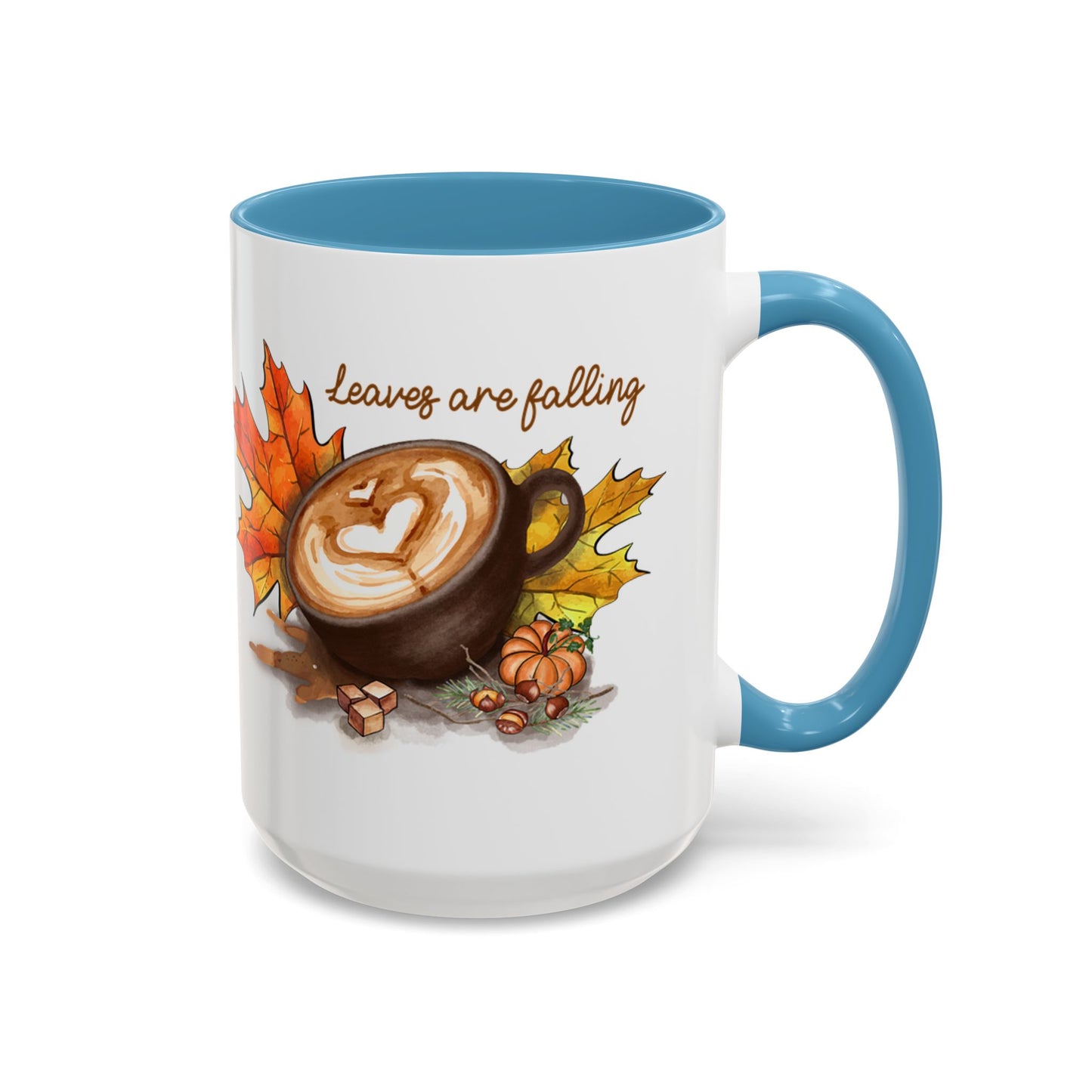 Leaves - Accent Coffee Mug (11, 15oz)