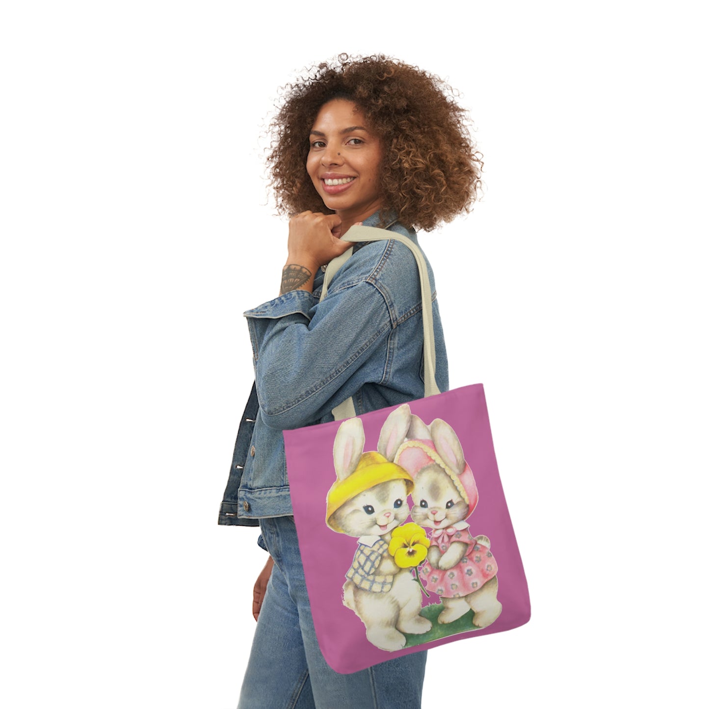 Easter - Canvas Tote Bag, 5-Color Straps