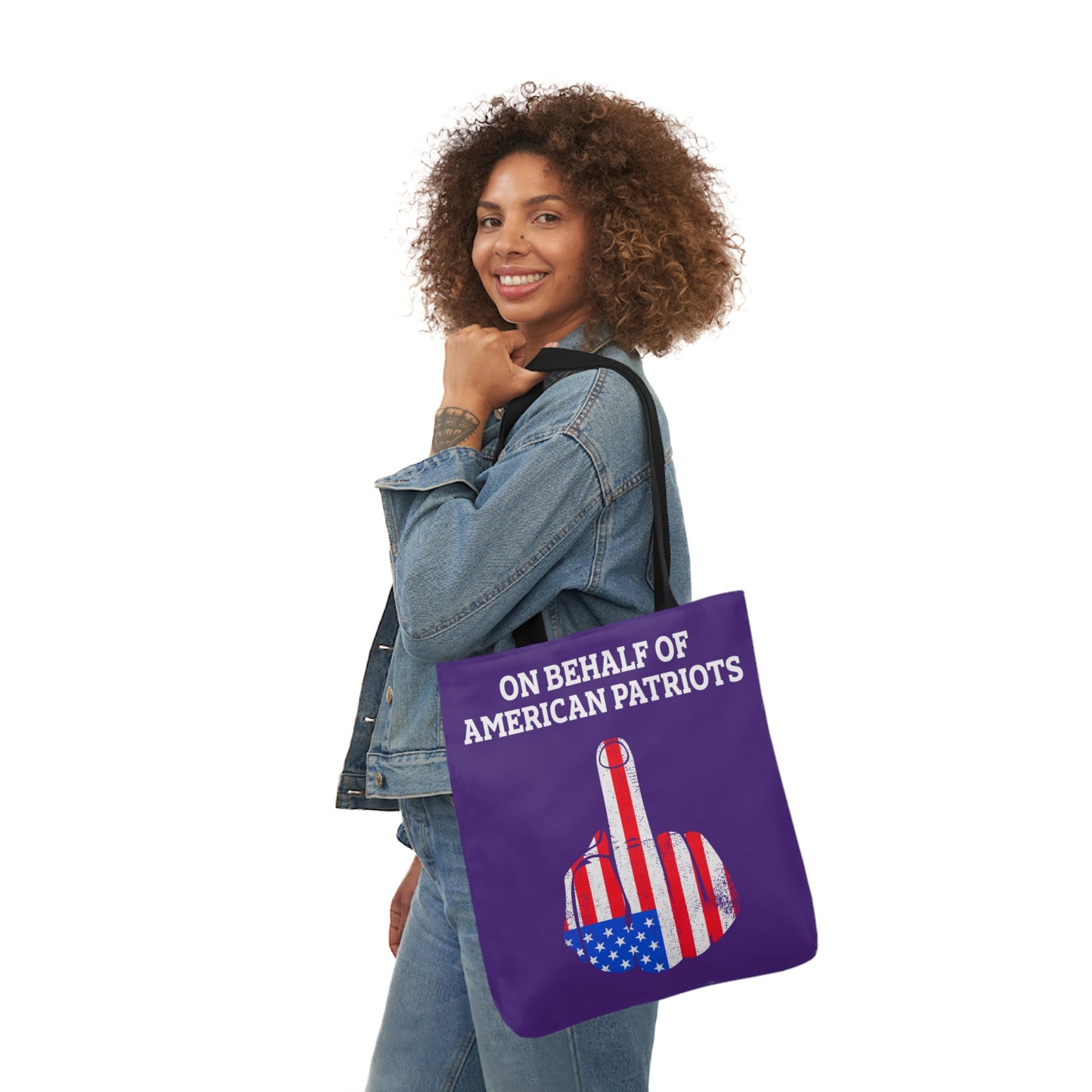 On Behalf - Canvas Tote Bag, 5-Color Straps veterans - Patriotic