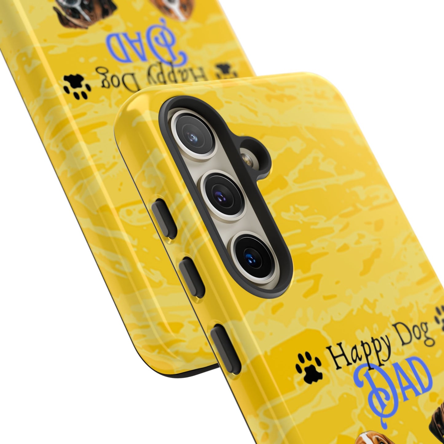 Happy Dog Dad - Personalized - Whimsical Phone Cases - Father's Day