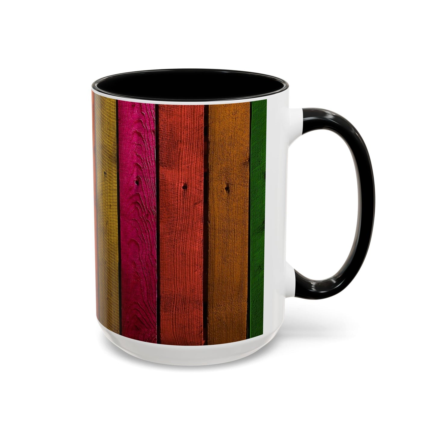 Colored Planks - Accent Coffee Mug (11, 15oz)