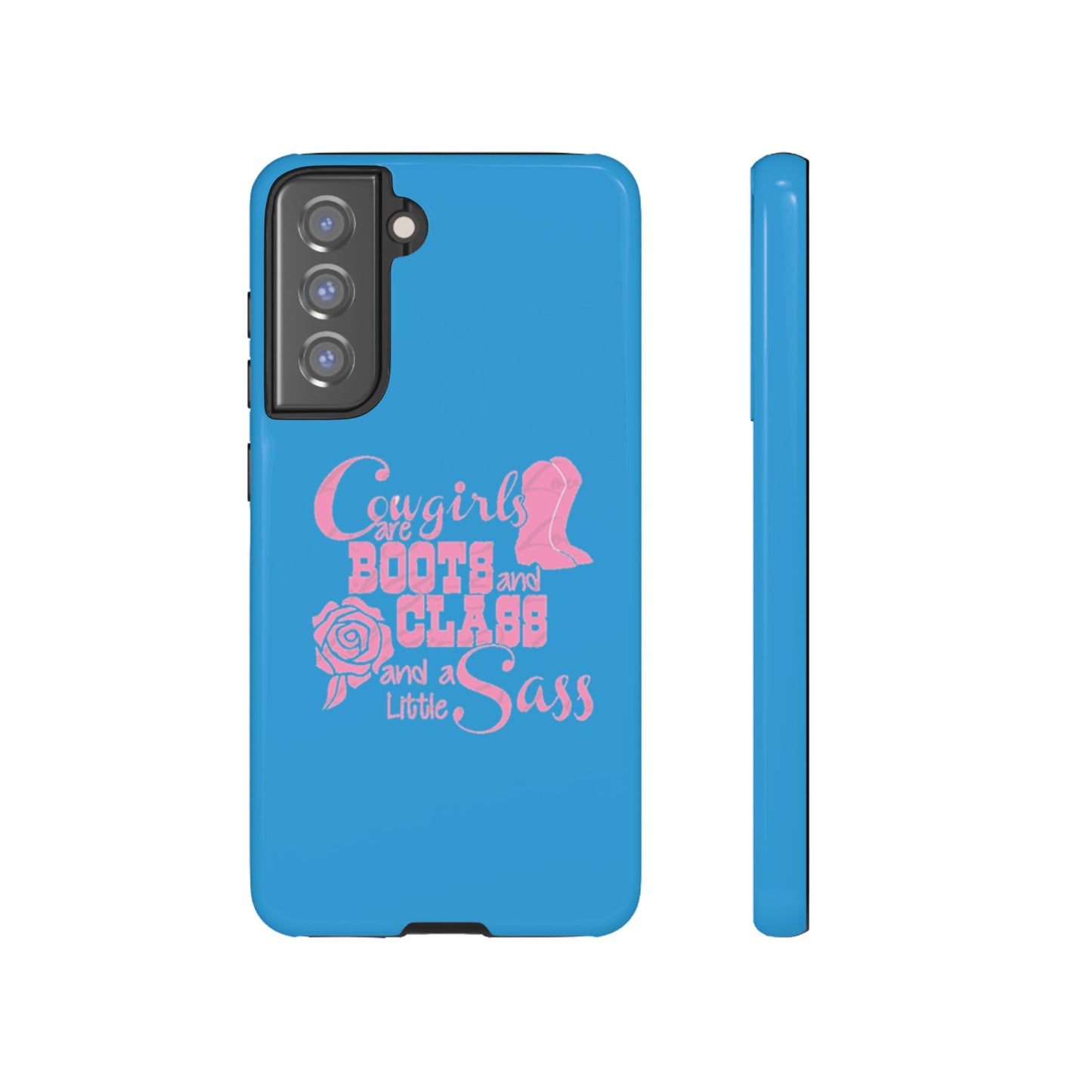 CowGirls are Boots -Tough Whimsical Phone Cases