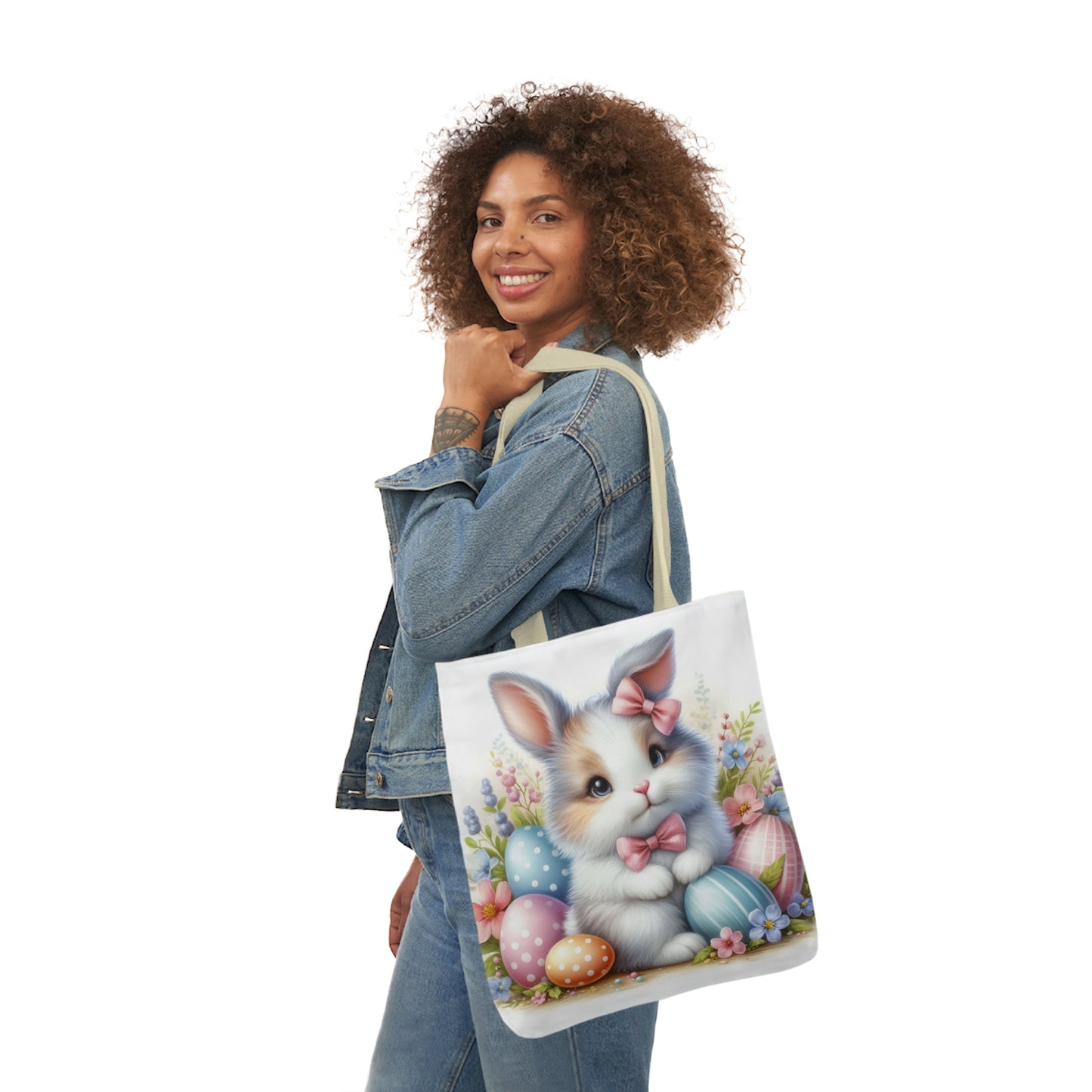 Easter - Canvas Tote Bag, 5-Color Straps -