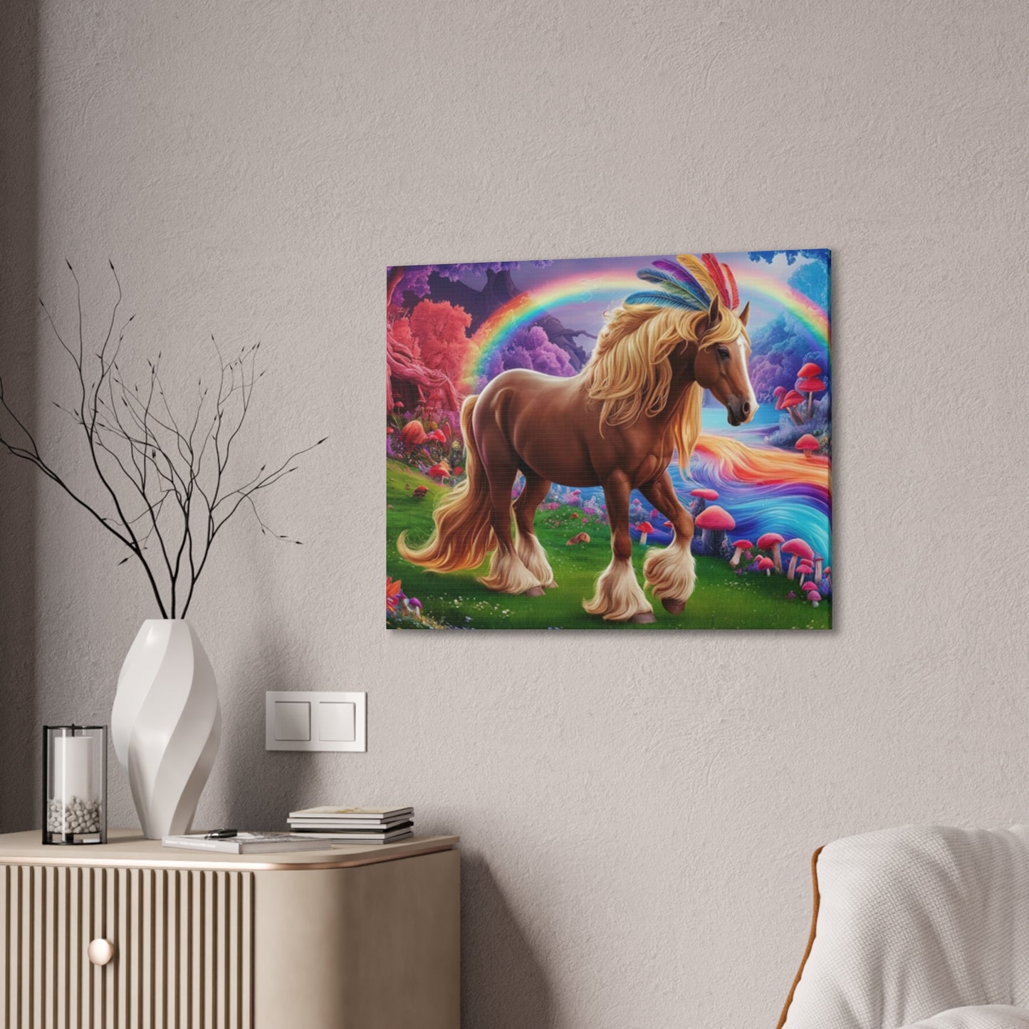 Colorful Horse - Canvas Stretched, 0.75"