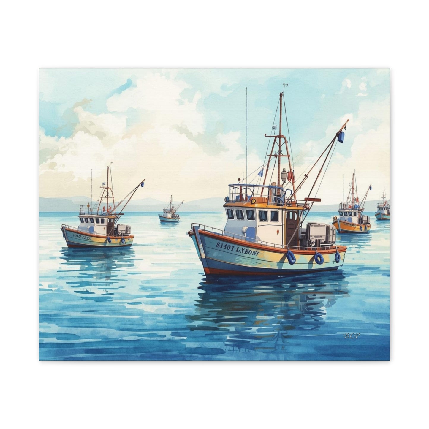 Fishing Fleet - Canvas Stretched, 0.75" - Wall Art 2026 - Scenes