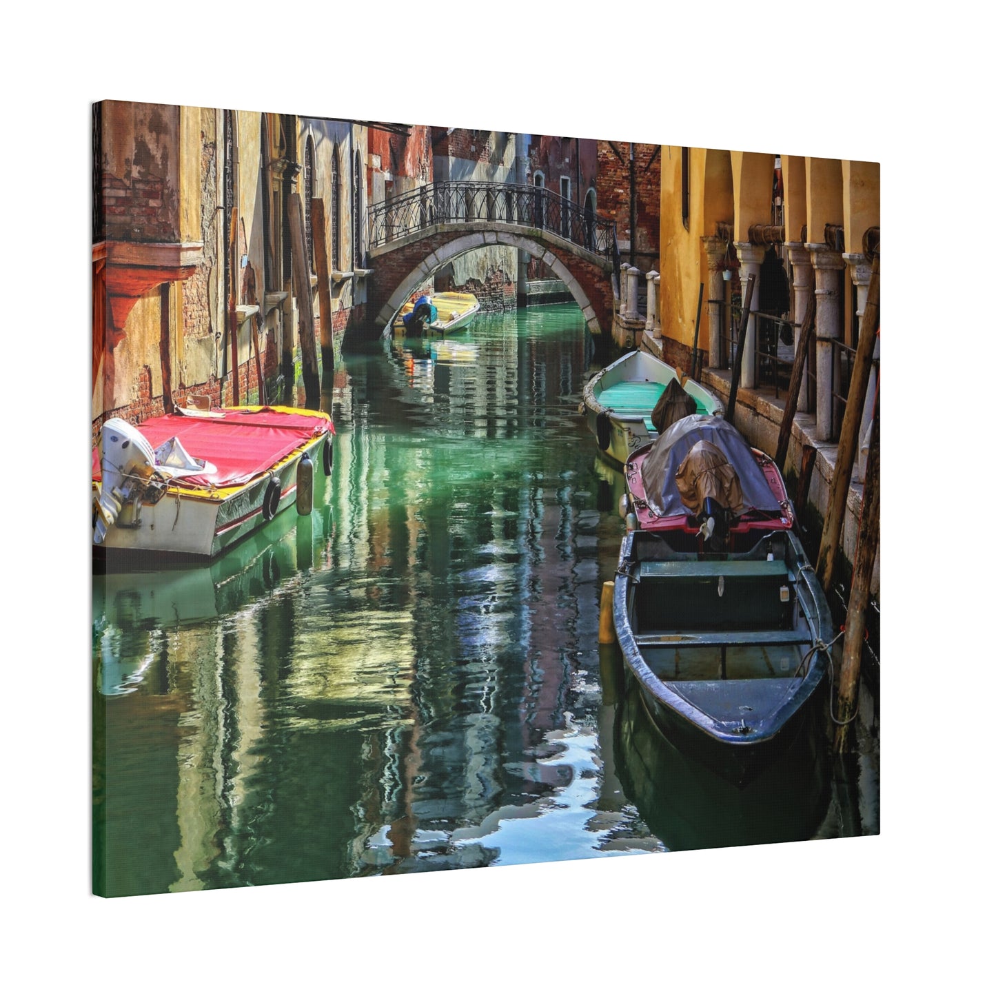 a-Venice Canal 1 - Canvas Stretched, 0.75"