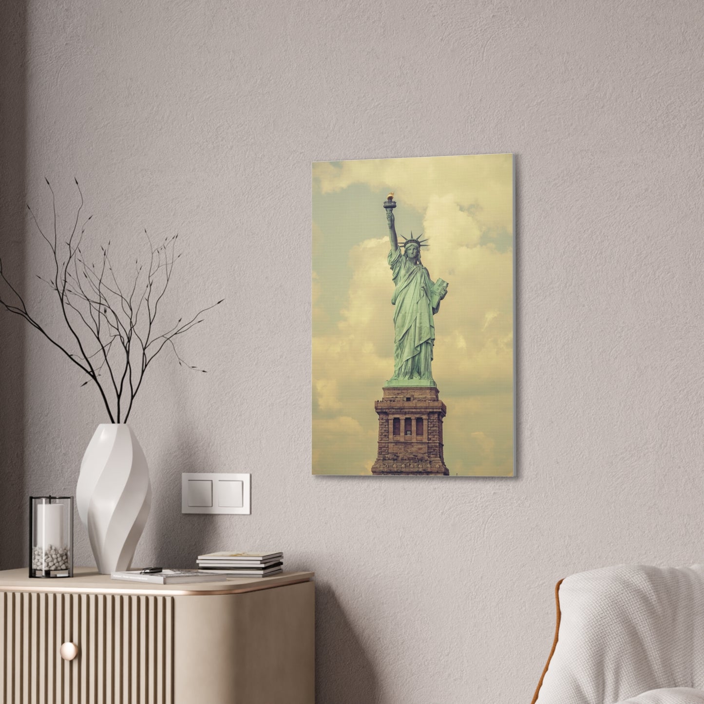 Statue of Liberty - Canvas Stretched, 0.75"