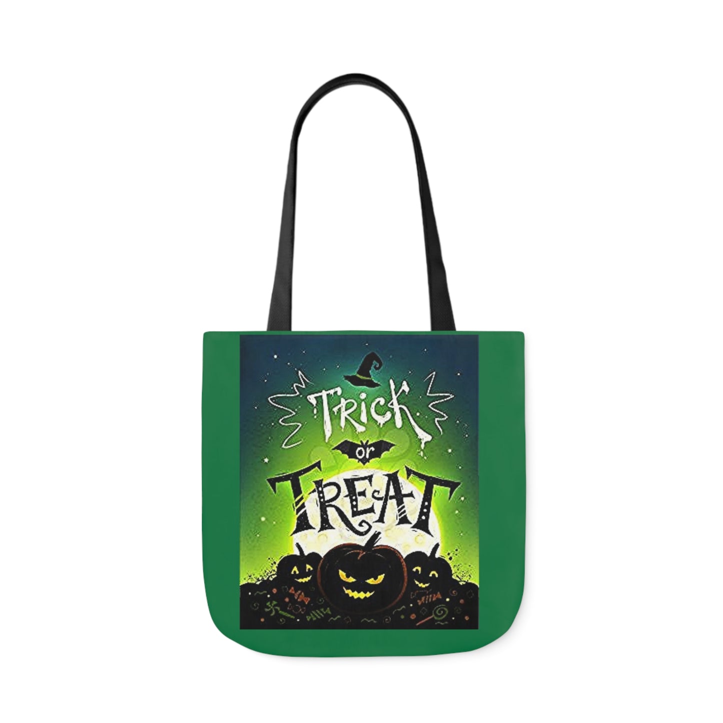 Trick or Treat - Canvas Tote Bag, 5-Color Straps - Halloween