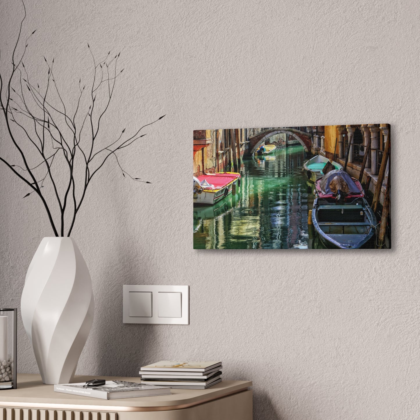 a-Venice Canal 1 - Canvas Stretched, 0.75"