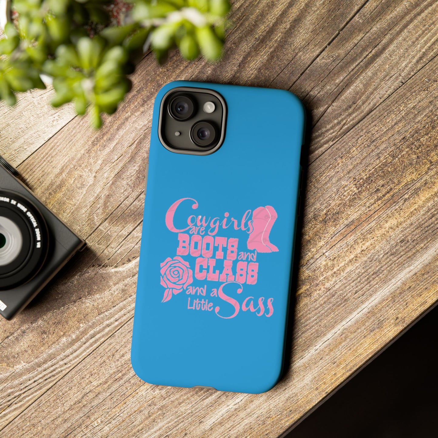 CowGirls are Boots -Tough Whimsical Phone Cases