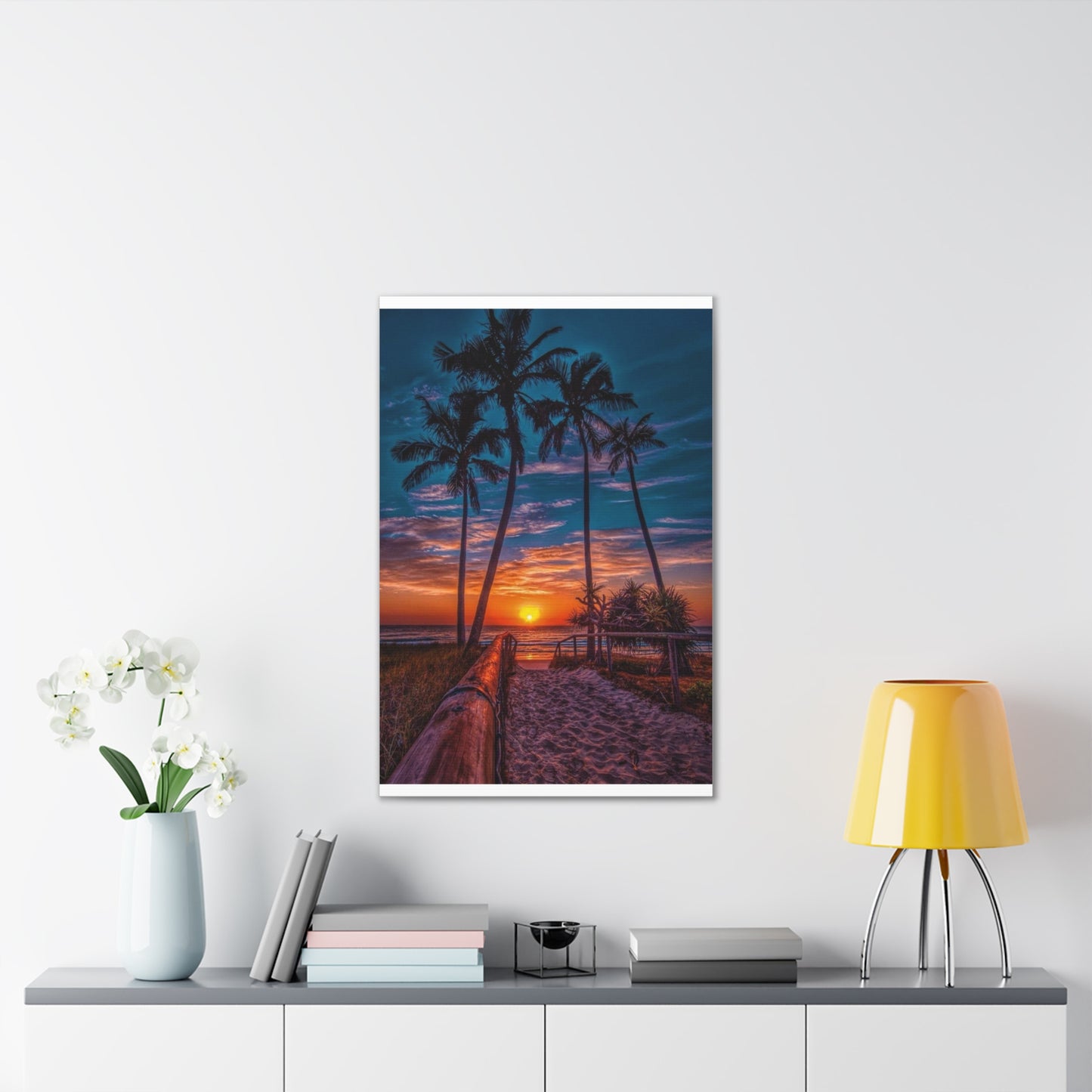 Sunset Palms - Canvas Stretched, 0.75"