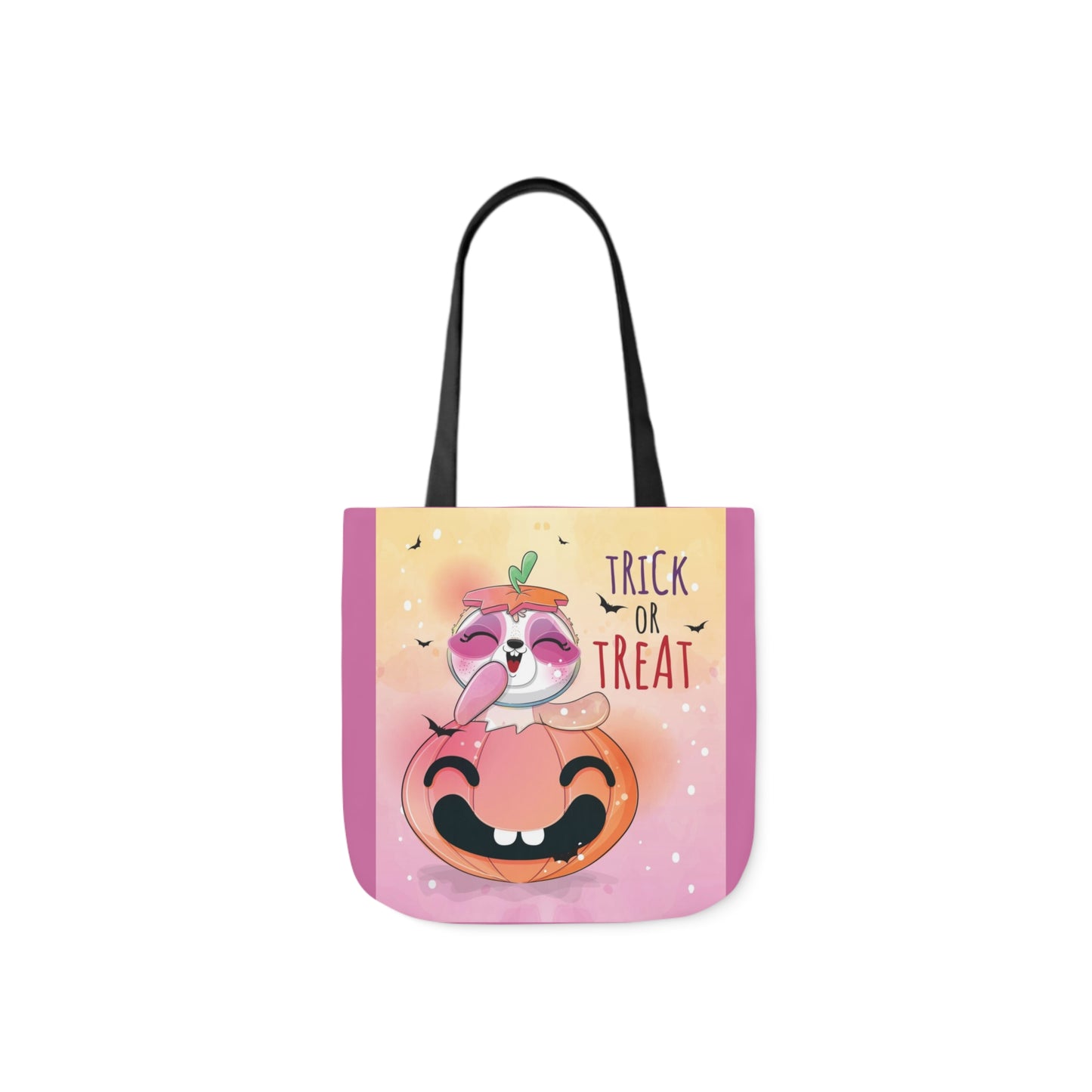 Trick or Treat - Canvas Tote Bag, 5-Color Straps - Halloween