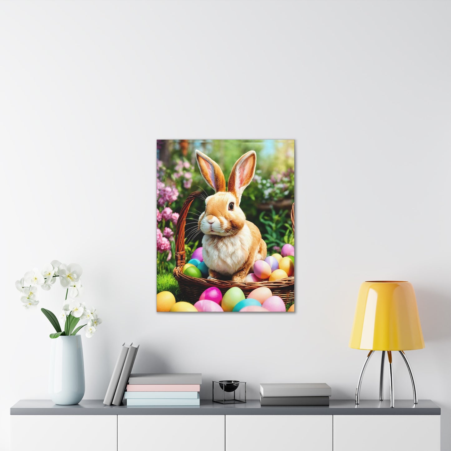 Easter Bunny - Canvas Stretched, 0.75" - 2026 Wall Art - Holidays
