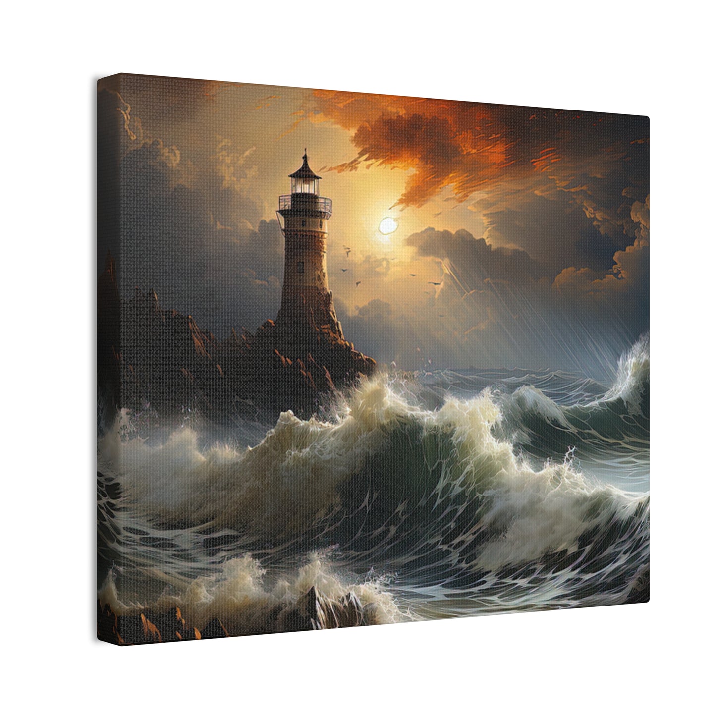 Light House - Canvas Stretched, 0.75"