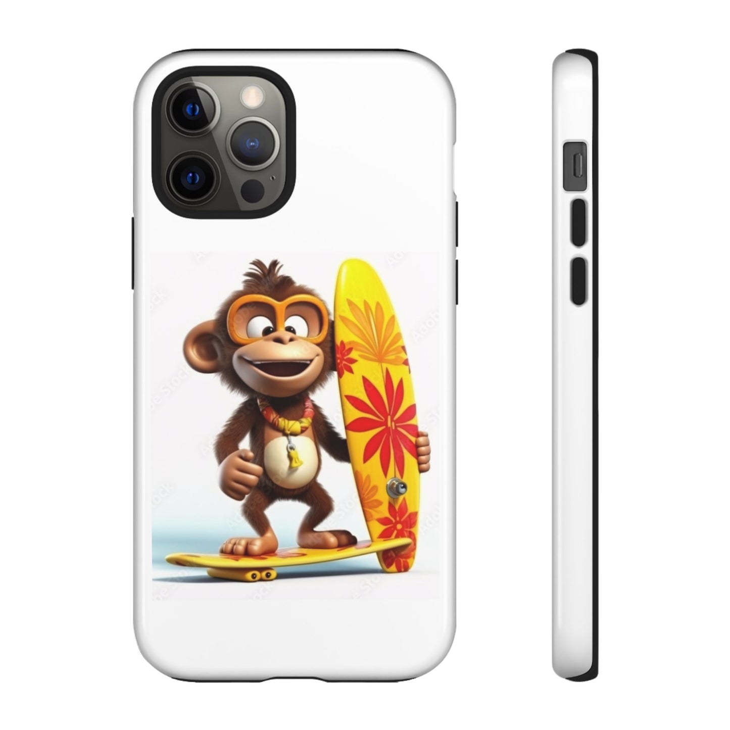 Surfer Monkey -Tough Whimsical Phone Cases