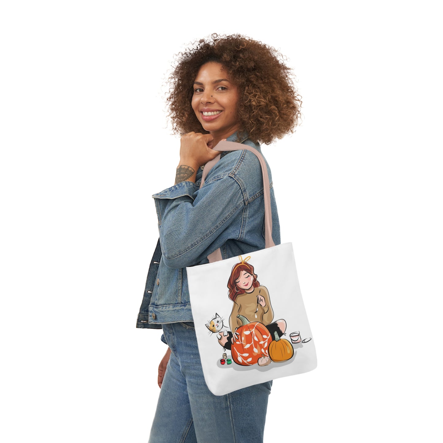 Painting - Canvas Tote Bag, 5-Color Straps