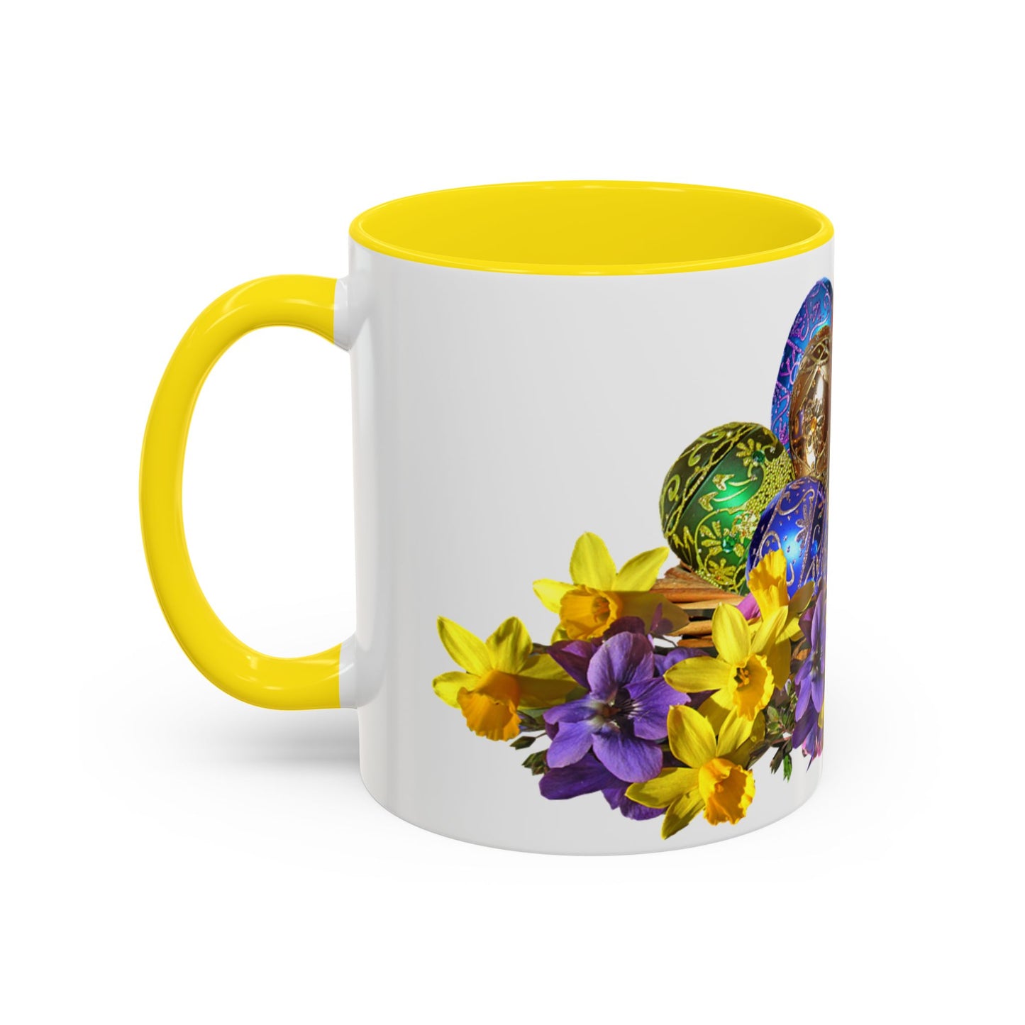 Easter Eggs - Accent Coffee Mug (11, 15oz) - Easter