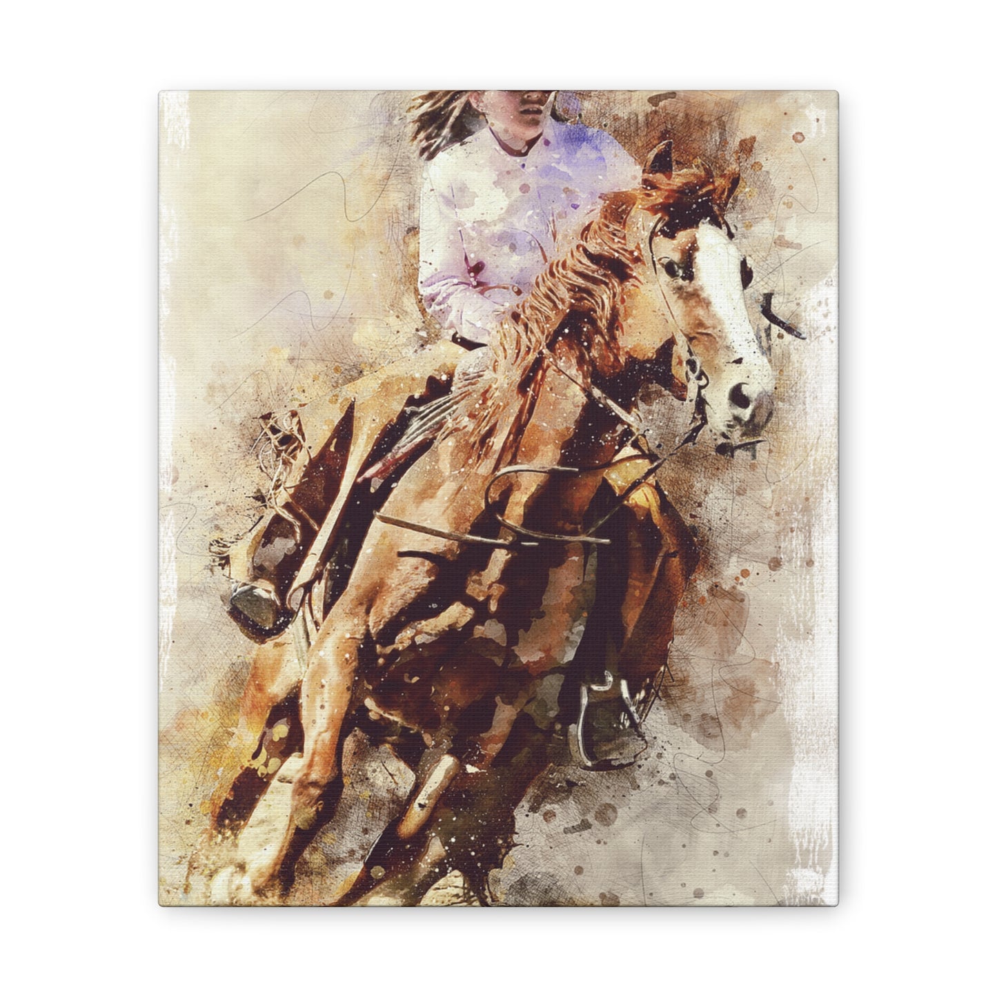 Barrel Racer - Canvas Stretched, 0.75" - Mother's Day