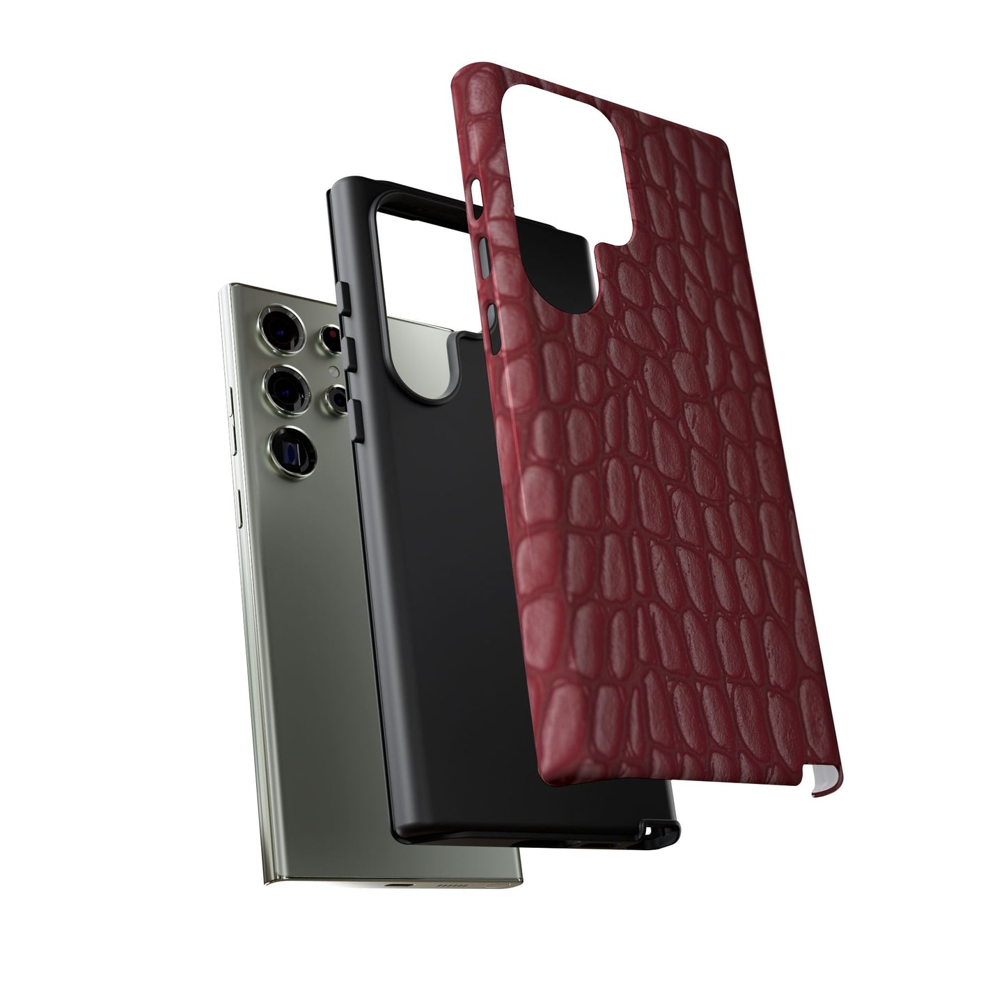 Red Leather - Tough Cases - Whimsical Phone Cases