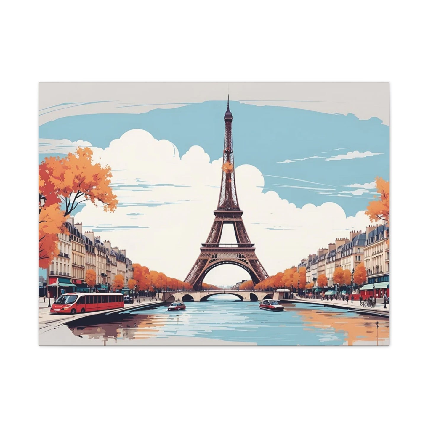 Eiffel Tower - Canvas Stretched, 0.75"