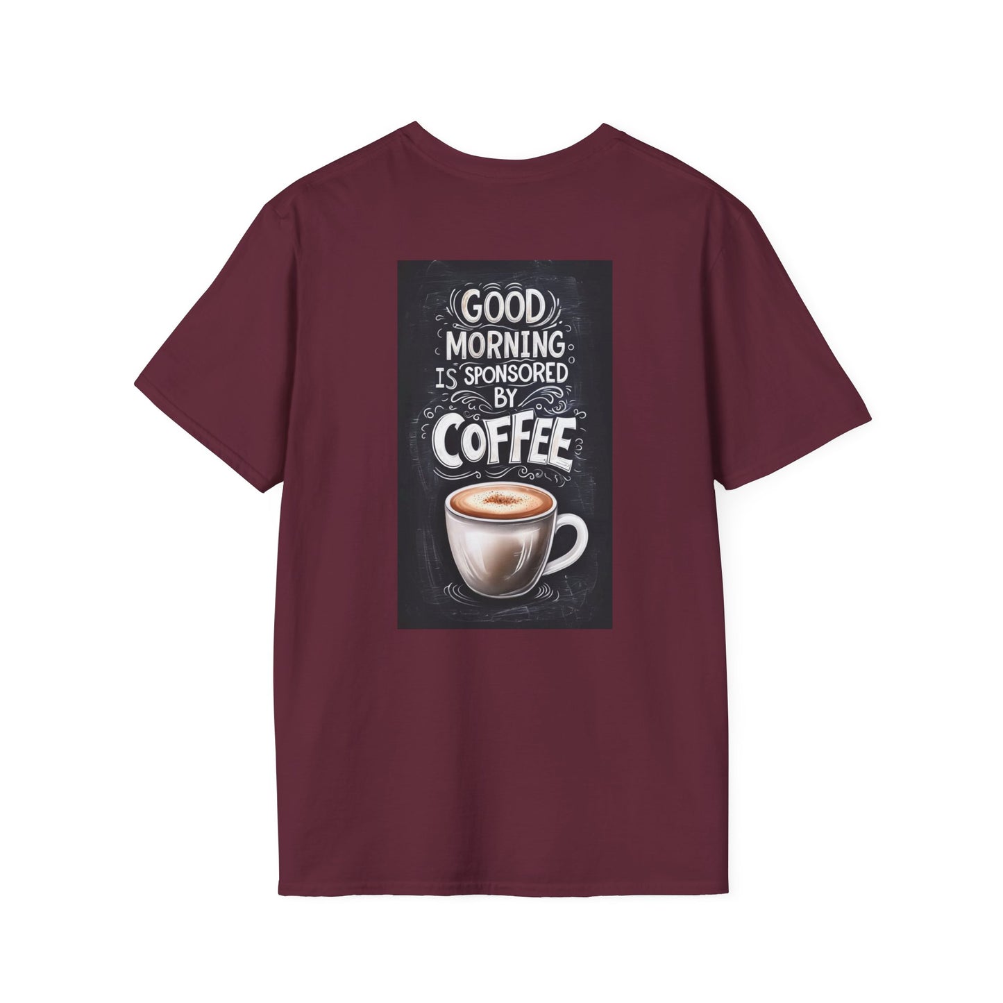 Sponsored by Coffee - Unisex Softstyle T-Shirts