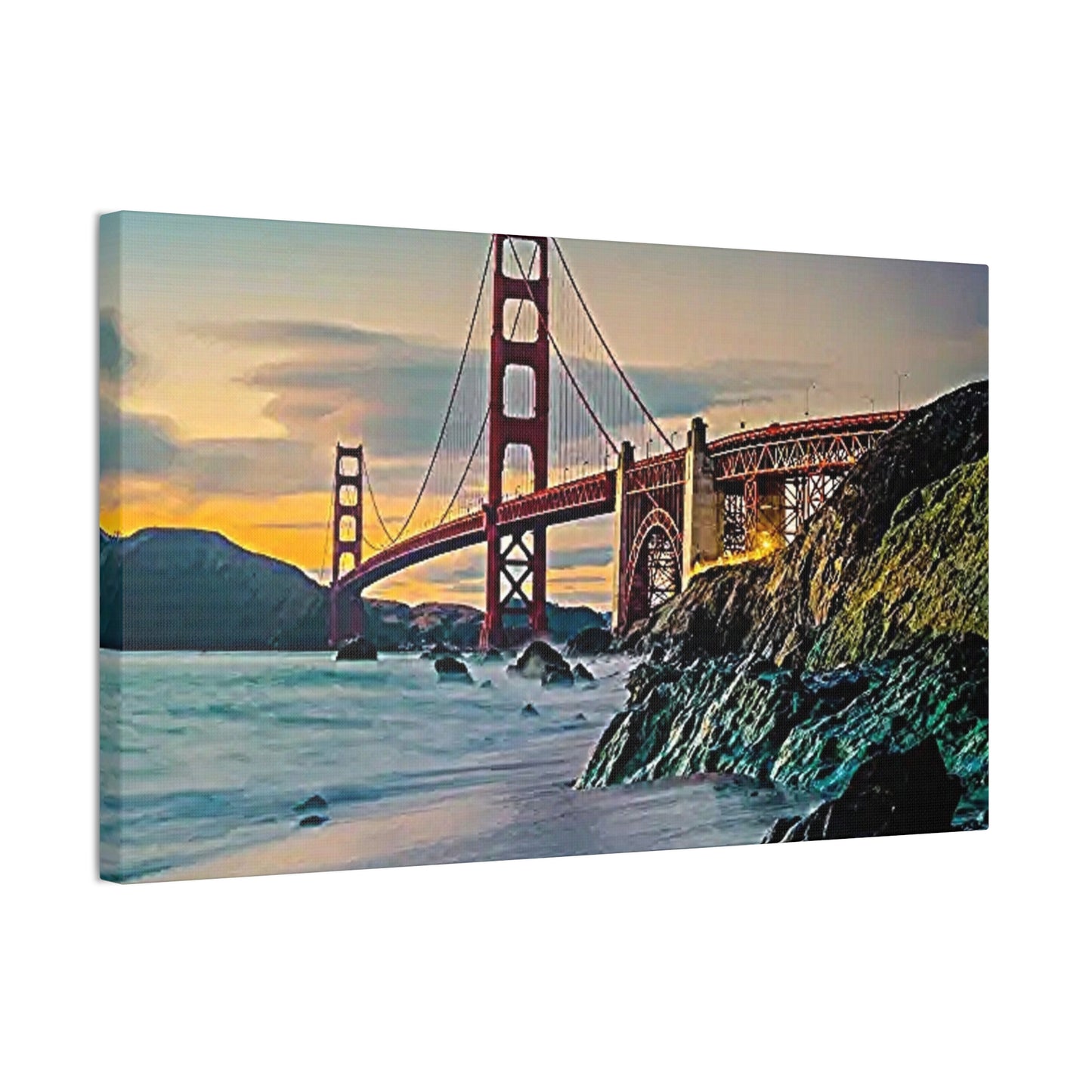 Golden Gate - Canvas Stretched, 0.75"