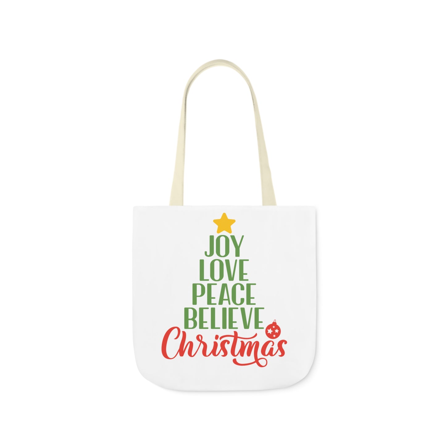 Love - Canvas Tote Bag, 5-Color Straps - Christmas