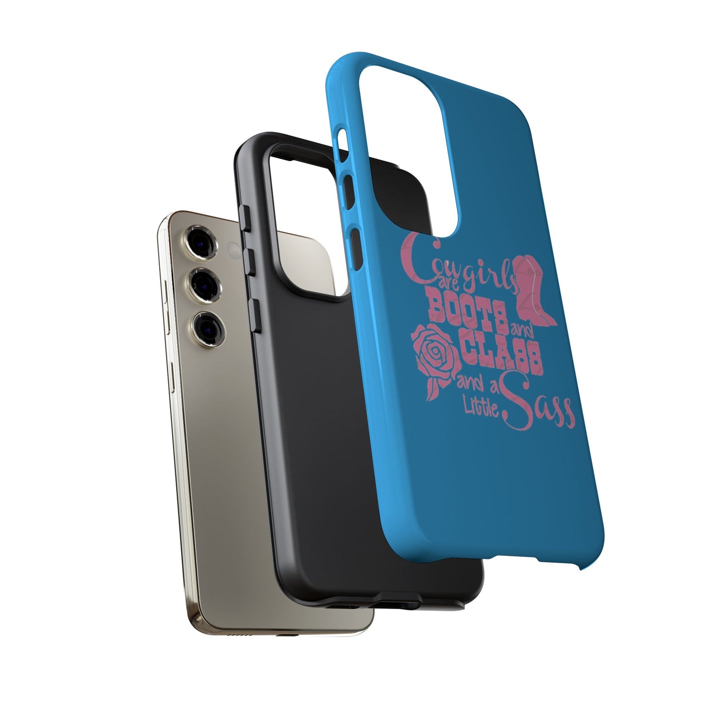 CowGirls are Boots -Tough Whimsical Phone Cases