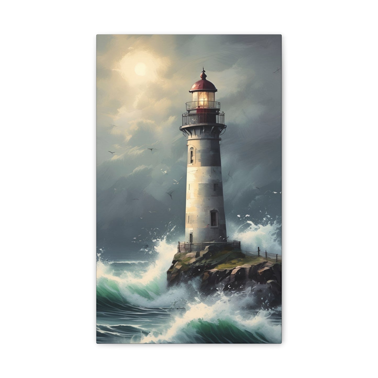 Light House - Canvas Stretched, 0.75"