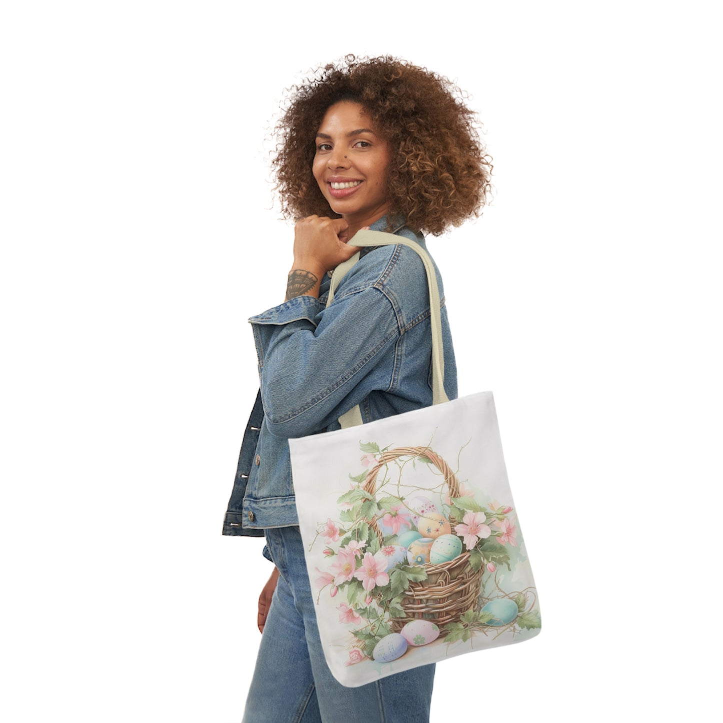 Easter - Canvas Tote Bag, 5-Color Straps - Easter